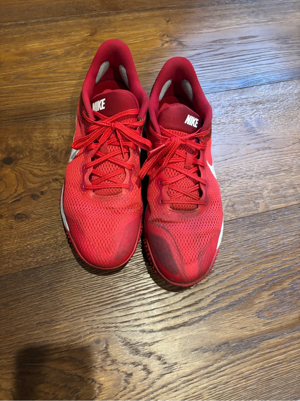 Nike Red baseball turf Shoes - Picture 3 of 4